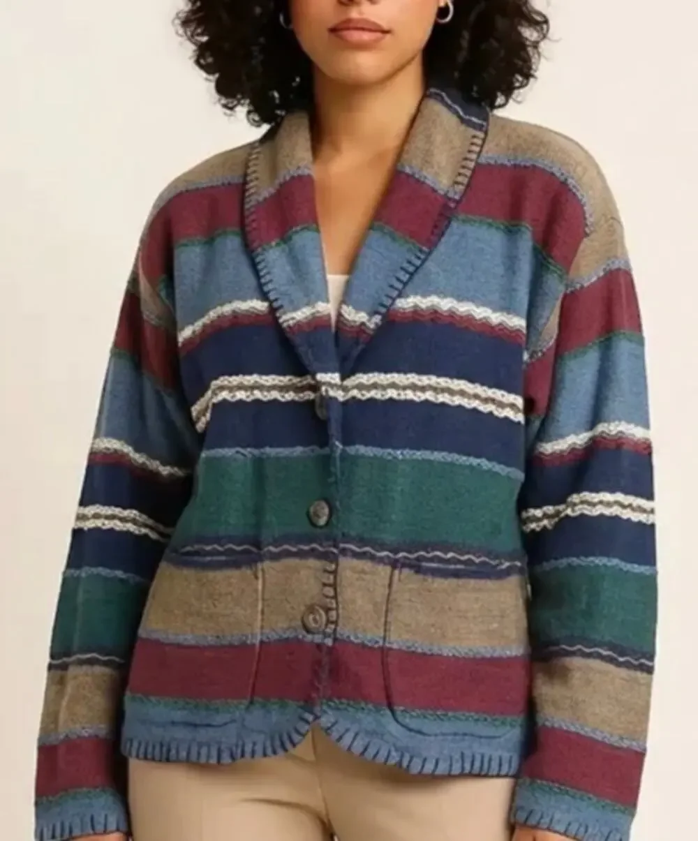 Vintage 90’s woven western style jacket/blazer